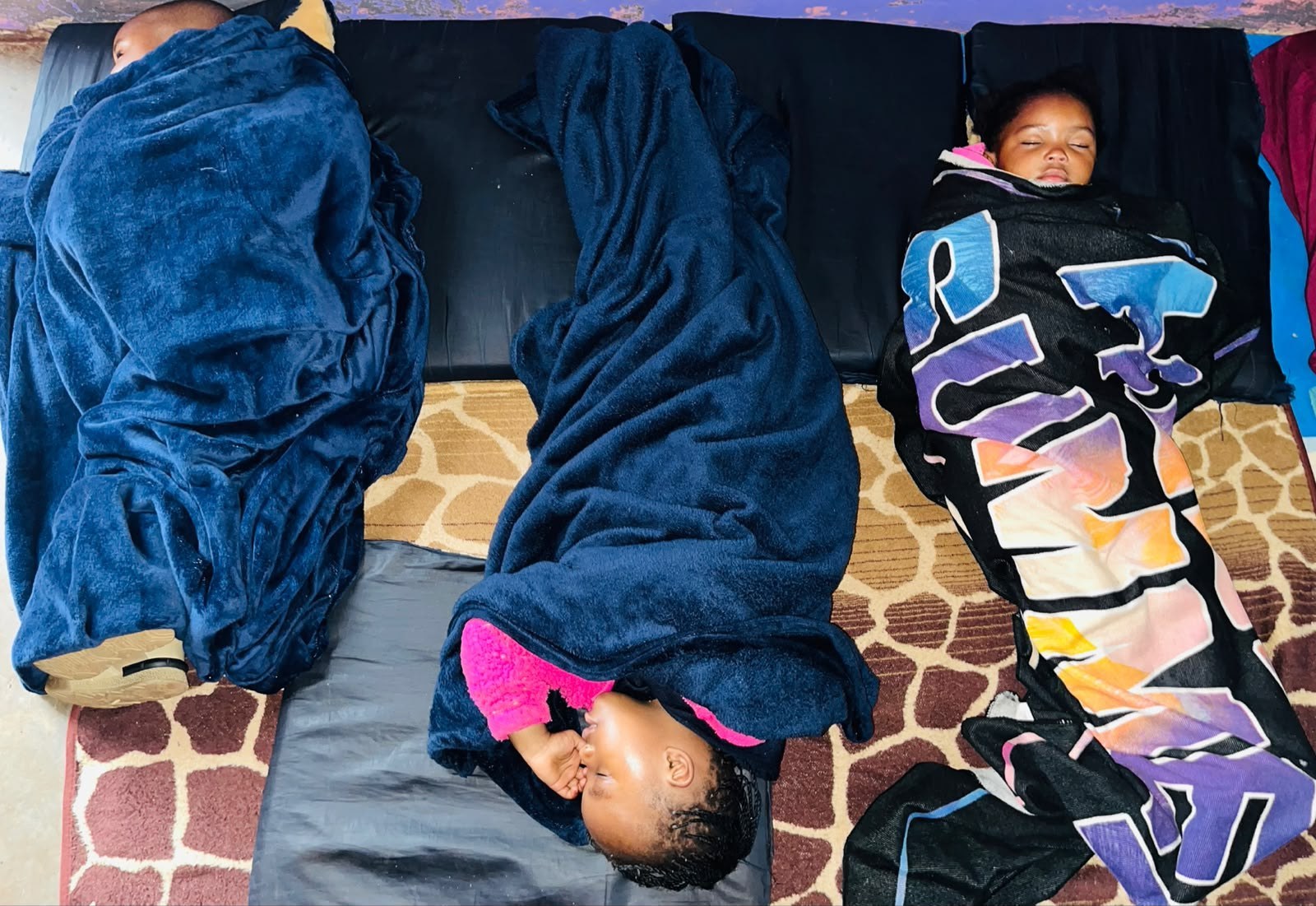 Children resting during nap time